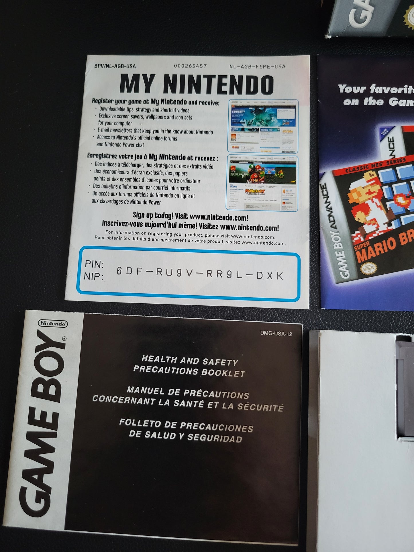 Super Mario Bros (CIB) Classic NES Series 2004 (VG) - GAMEBOY ADVANCE GBA + Protector
