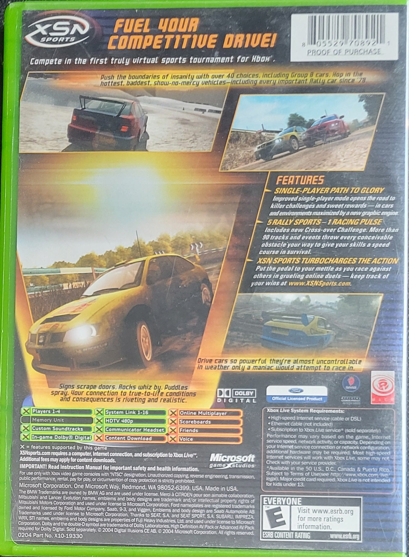 RalliSport Challenge 2 - (CIB) OG Microsoft XBOX Pre-Owned Great Shape Tested & Working CLEAN DISC