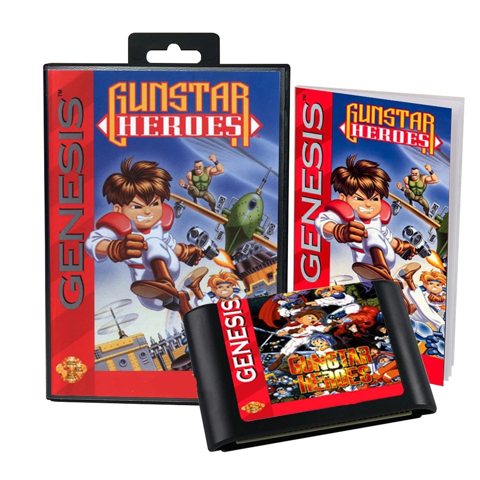 Sega Genesis - Gunstar Heroes - Complete in 2024 Box - CIB w/ Receipt of Purchase