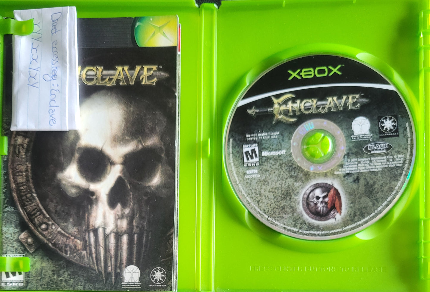 Enclave (CIB) OG Microsoft XBOX Pre-Owned Great Shape Tested & Working CLEAN DISC