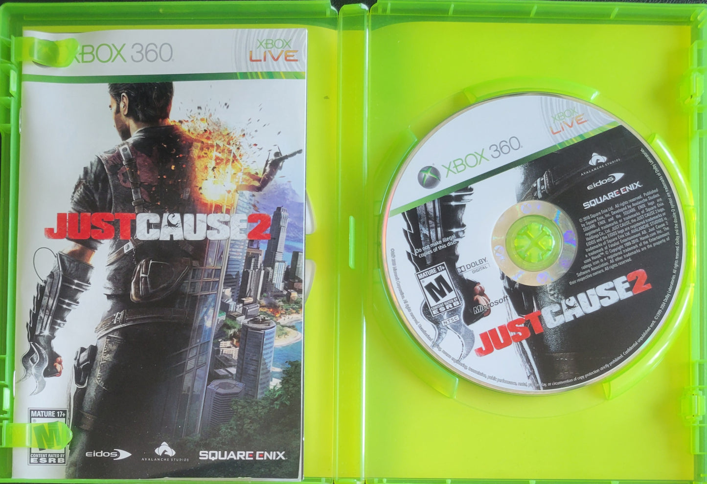 Just Cause 2 - (CIB) - Microsoft XBOX 360 - Pre-Owned Like New CLEAN DISC