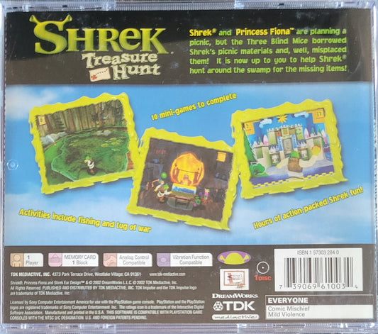 Shrek Treasure Hunt – Sony PlayStation 1 PS1 CIB – Re-Sealed (2002)