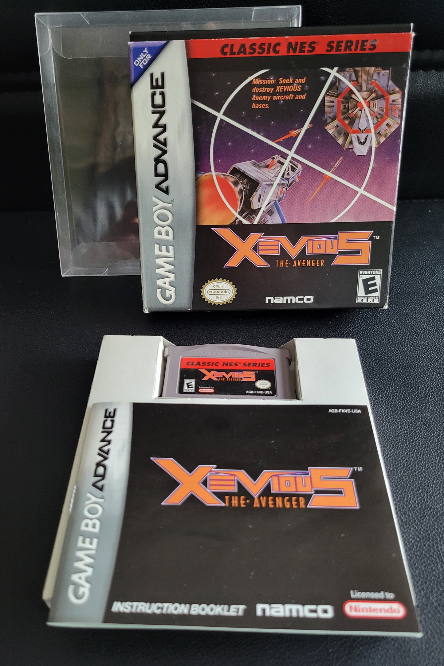 Xevious The Avenger (CIB) Classic NES Series 2004 (VG) - GAMEBOY ADVANCE GBA + Protector