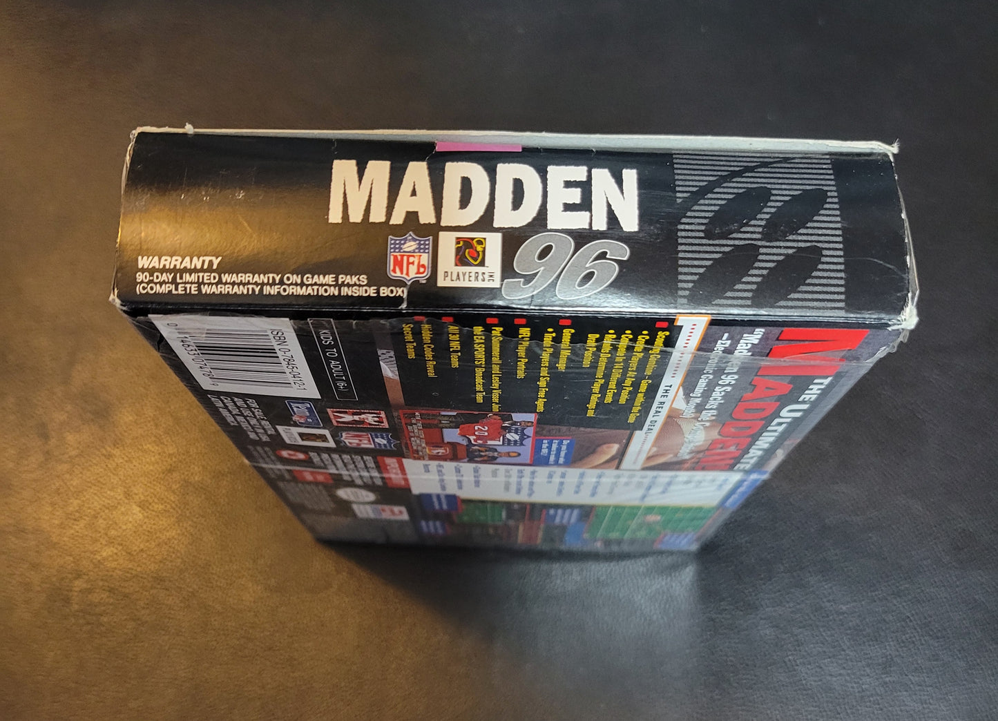 MADDEN 96 - SNES - Super Nintendo Ent. System FACTORY PLASTIC (CIB) - Pristine Condition - NTSC Cartridge + Protector