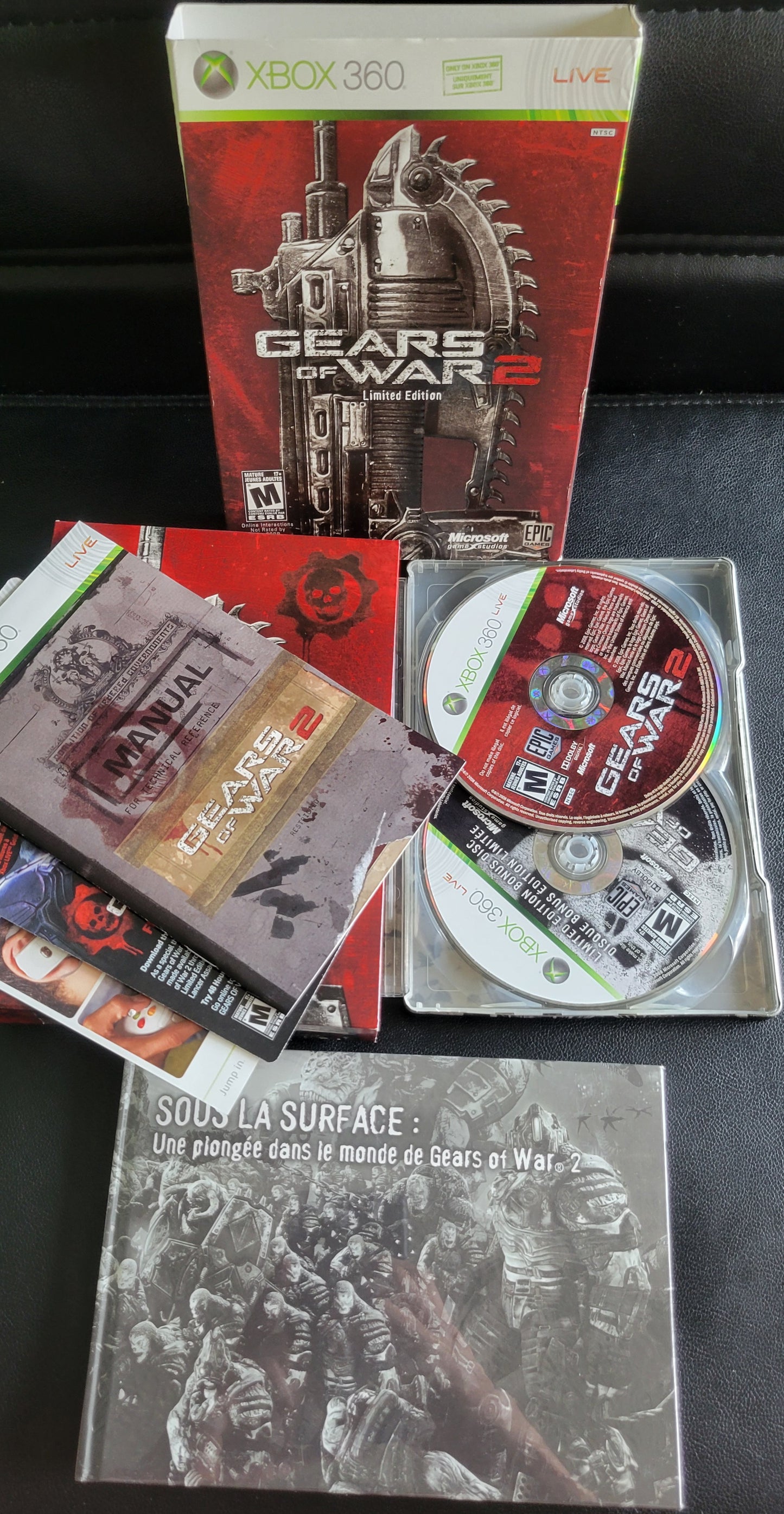 Gears Of War 2: Limited Edition - (CIB) - Microsoft XBOX 360 - Pre-Owned Like New CLEAN DISC