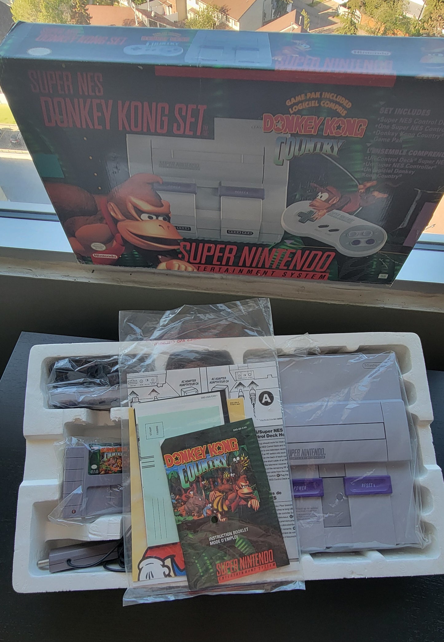SNES Donkey Kong Country DKC Edition (Early Release) Super Nintendo Ent. System ● OPEN BOX! ● ALL INSERTS ● FACTORY PLASTIC ● IMMACULATE CONDITION