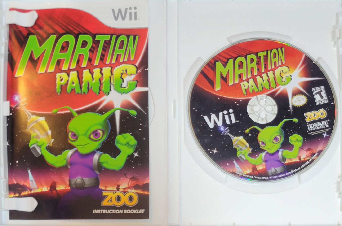 Martian Panic – Nintendo Wii CIB – RE-SEALED + Like New