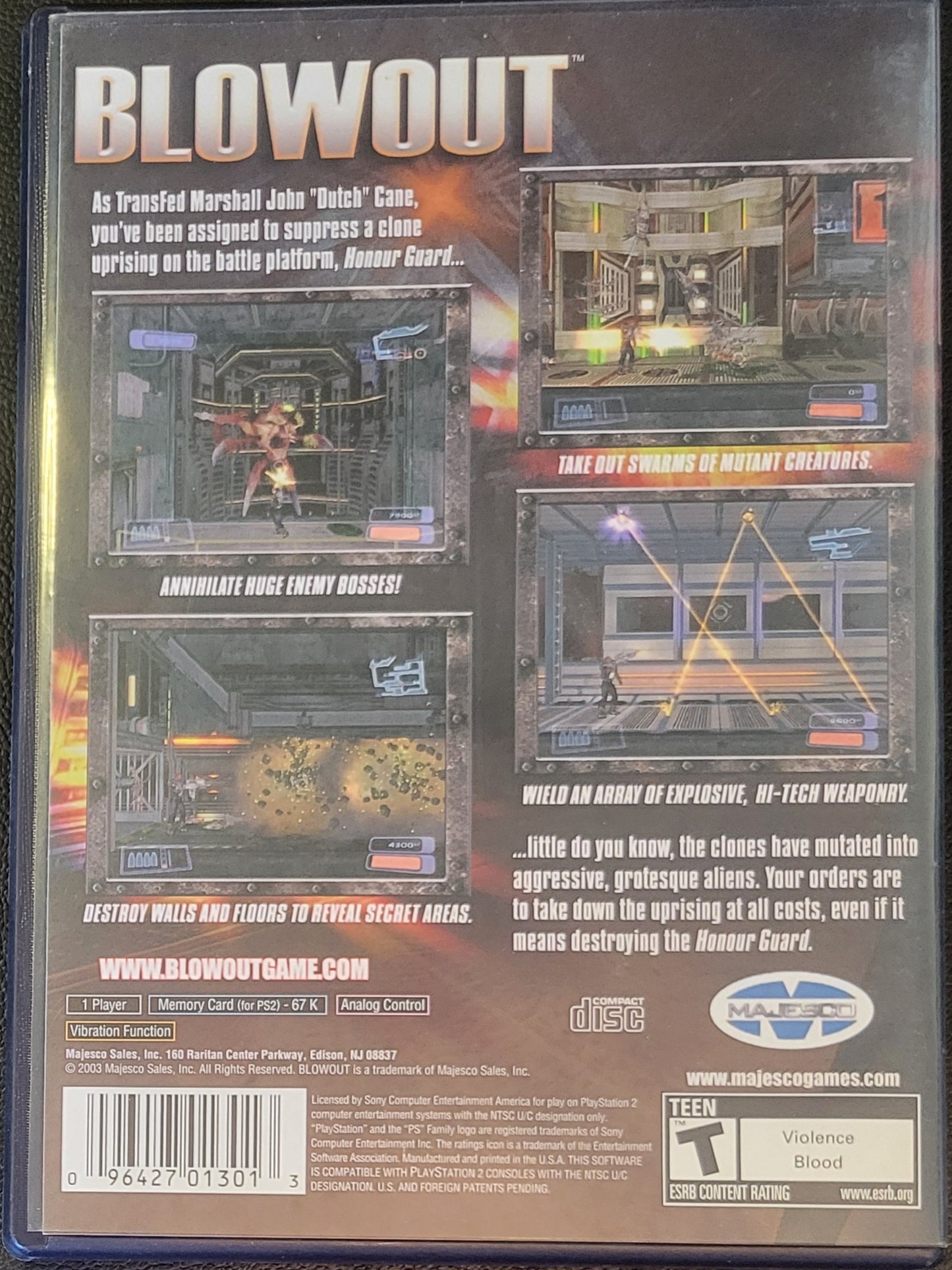 Blowout - Sony PlayStation 2 PS2 Pre-Owned (CIB) Tested & Working Great Shape!