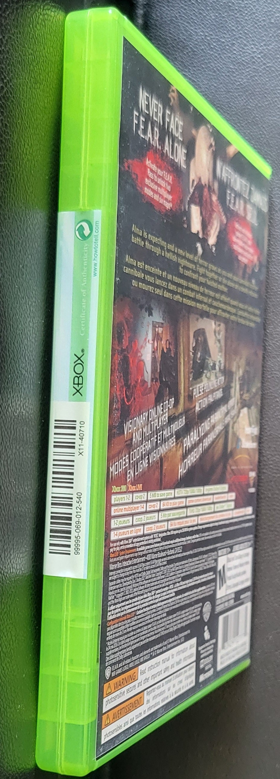 Brand New FEAR - (Factory Sealed) - Microsoft XBOX 360 GREAT SHAPE