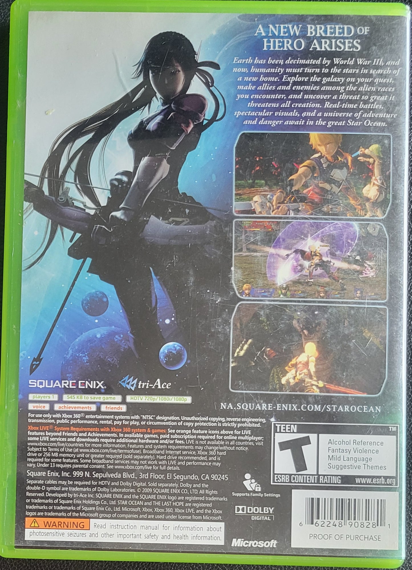Star Ocean: The Last Hope - (CIB) - Microsoft XBOX 360 - Pre-Owned Like New CLEAN DISC