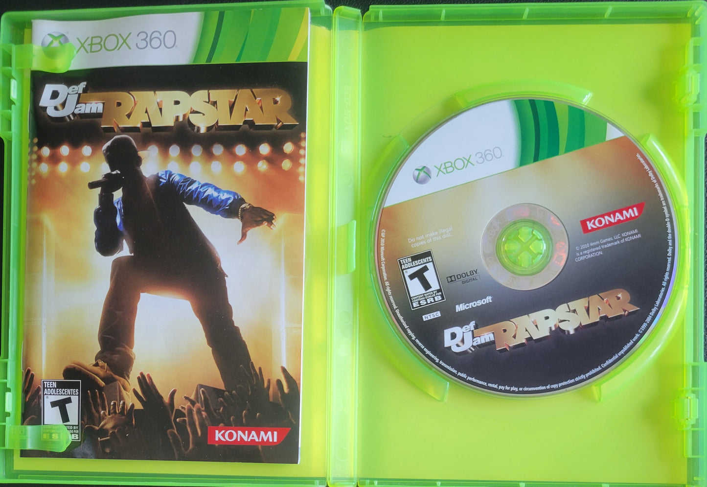Def Jam: Rap Star - (CIB) - Microsoft XBOX 360 - Pre-Owned Like New CLEAN DISC