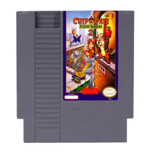 Chip N Dale Rescue Rangers 2 - NES (Nintendo Entertainment System 1983) 72 Pin 8 Bit Video Game Cartridge