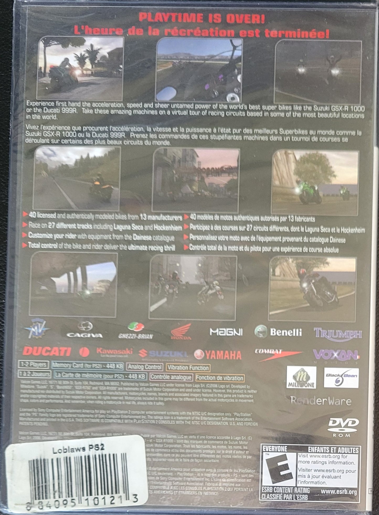 SEALED Suzuki Super-Bikes 2: Riding Challenge - Sony PlayStation 2 PS2 Brand New Great Shape!