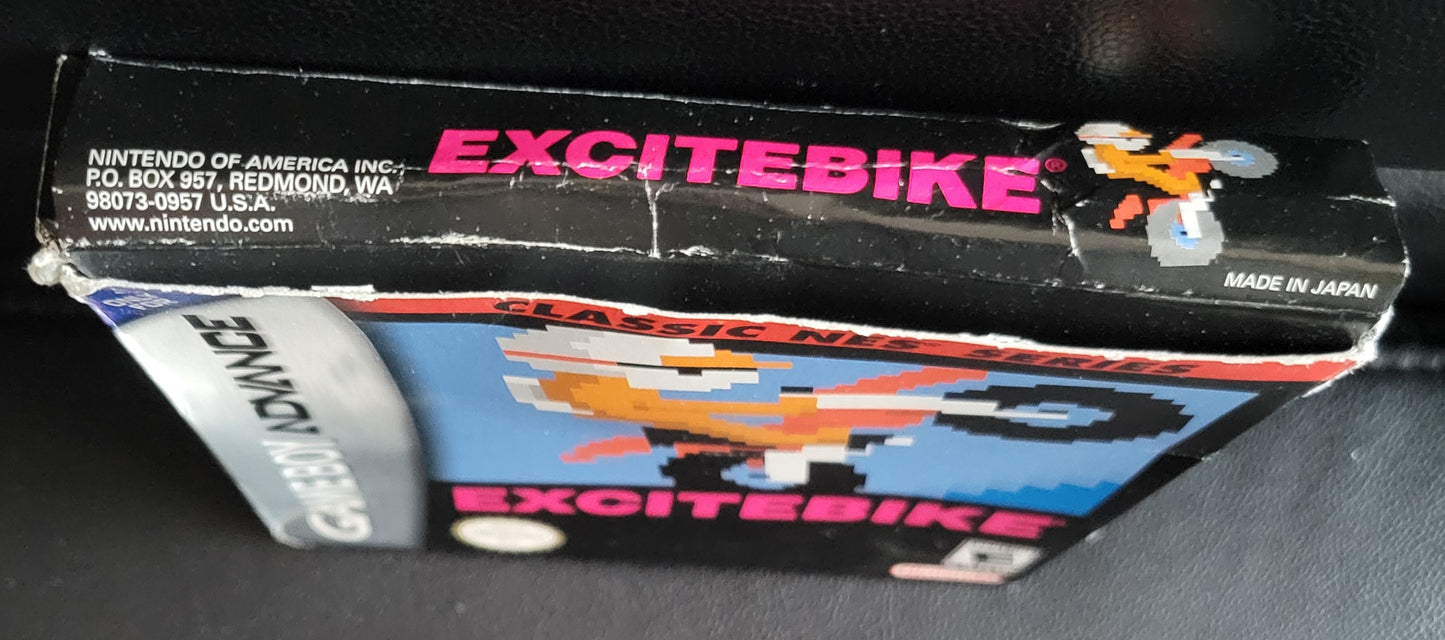 EXCITEBIKE (CIB) Classic NES Series 2004 (VG) - GAMEBOY ADVANCE GBA + Protector