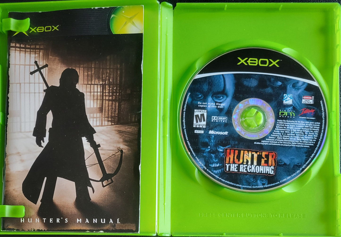 Hunter: The Reckoning - (CIB) OG Microsoft XBOX Pre-Owned Great Shape Tested & Working CLEAN DISC
