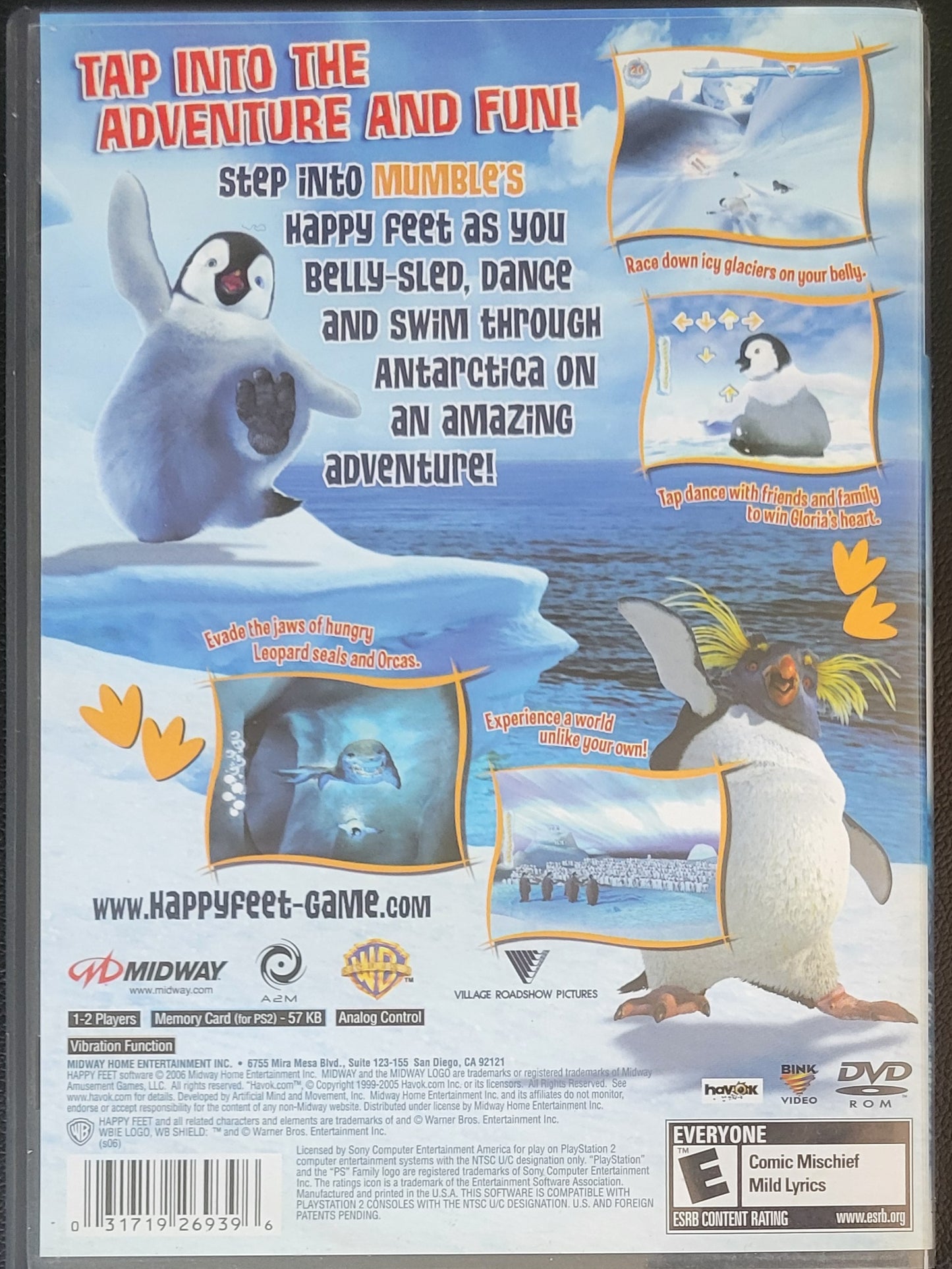 Happy Feet - Sony PlayStation 2 PS2 (CIB) Pre-Owned Tested & Working Great Shape!