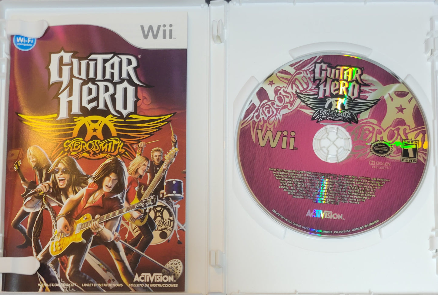 Guitar Hero Aerosmith – 2008 Nintendo Wii CIB Re-Sealed Like New