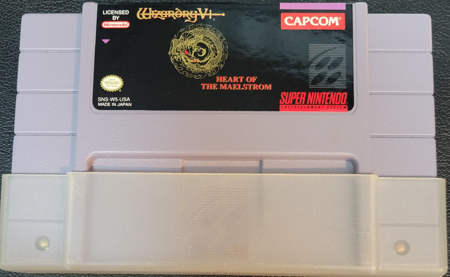 Wizardry V (CIB) - Authentic SNES - (Super Nintendo Ent. System 1990) NTSC Cartridge + Protector