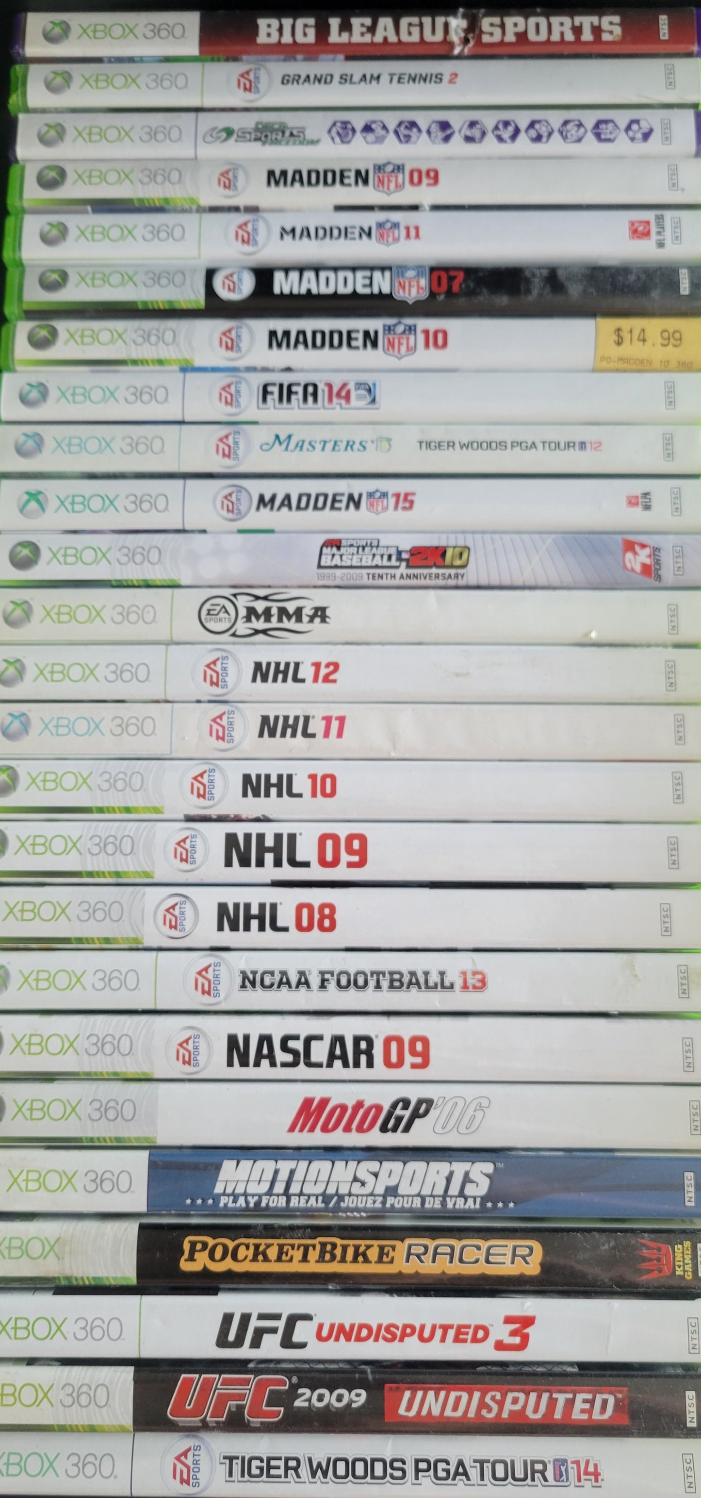 ALL SPORTS NHL NFL NBA Golf Boxing & More! - (CIB) - Microsoft XBOX 360 - Pre-Owned Like New CLEAN DISC