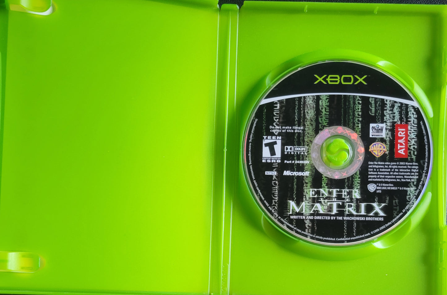 Enter The MATRIX (CWB) OG Microsoft XBOX Pre-Owned Great Shape Tested & Working CLEAN DISC