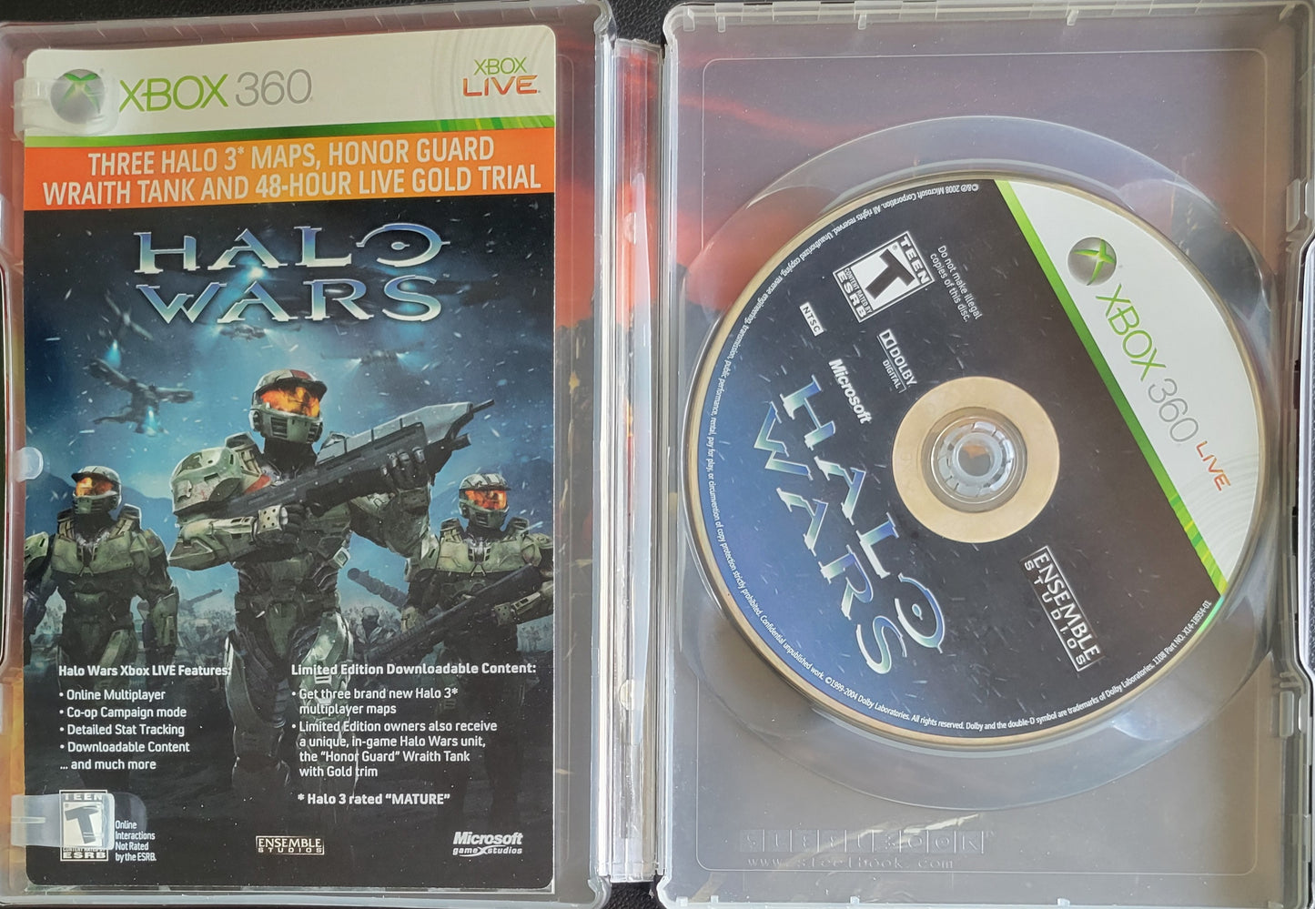 RARE Halo Wars Limited Edition Box Set - (CIB) - Microsoft XBOX 360 - Pre-Owned Like New CLEAN DISC