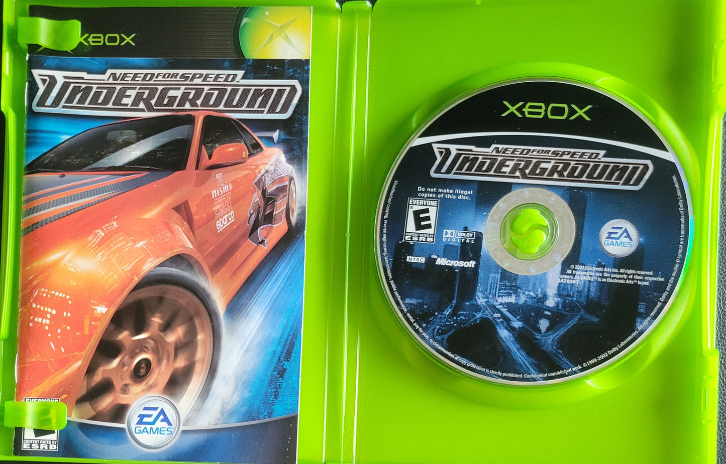 Need For Speed Underground (CIB) OG Microsoft XBOX Pre-Owned Great Shape Tested & Working CLEAN DISC