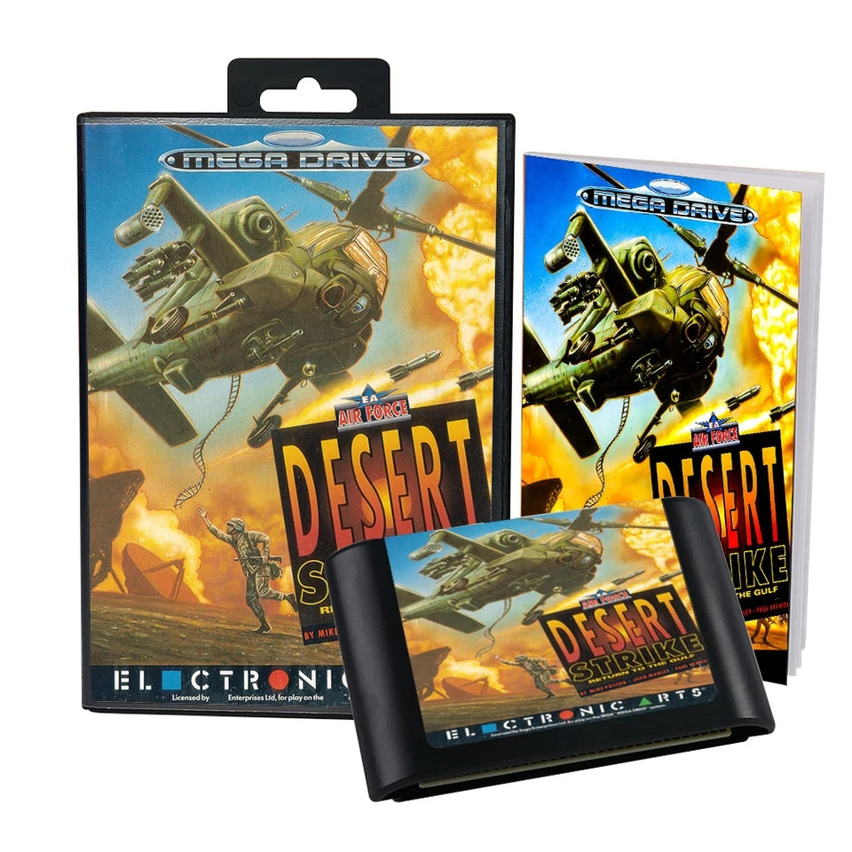 DESERT STRIKE - Boxed (Sega Genesis Cartridge) | 1990 | Action Platformer