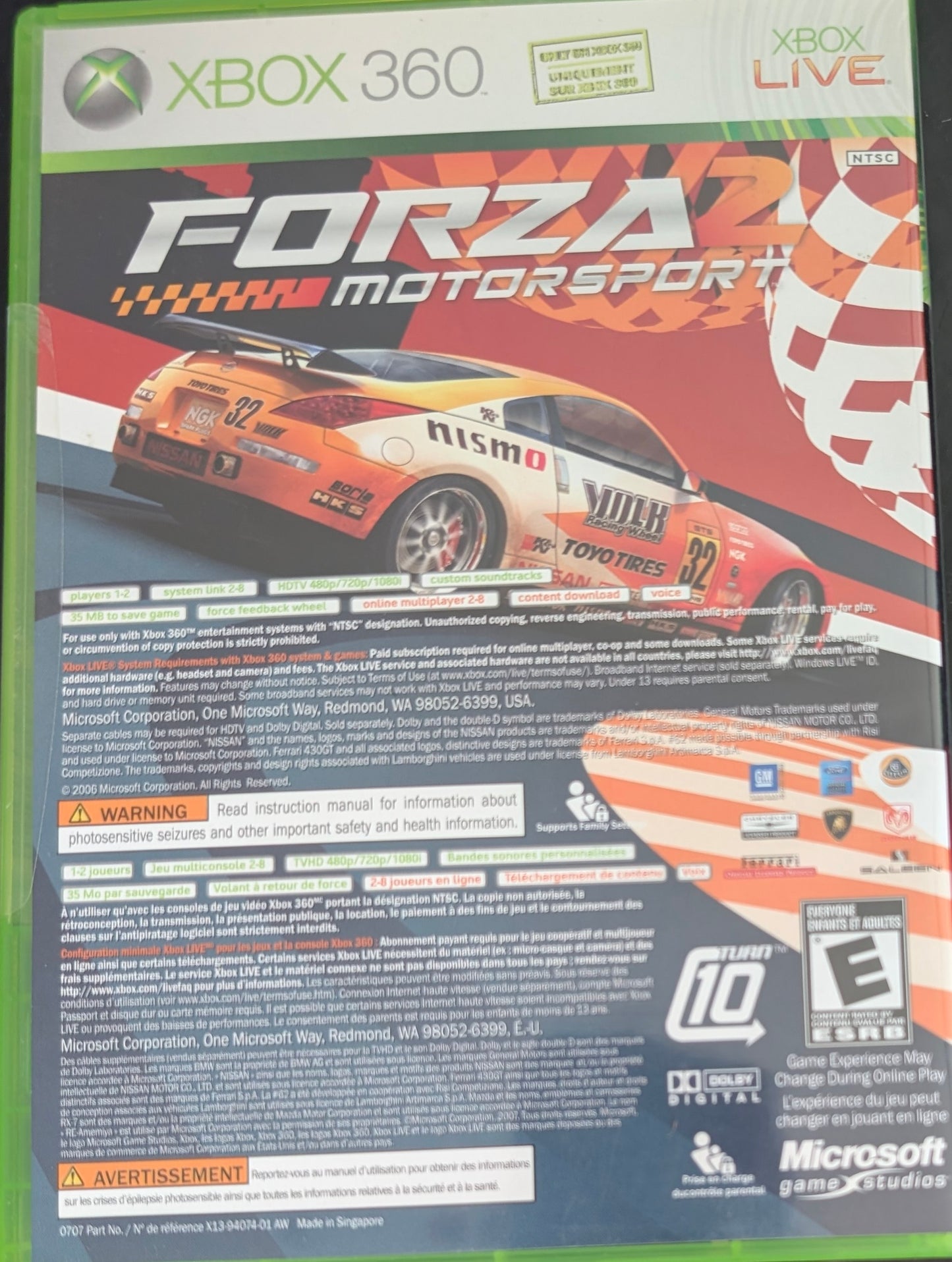 Marvel: Ultimate Alliance/Forza 2 - (CIB) - Microsoft XBOX 360 | FACTORY SEALED