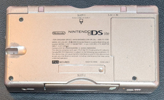 Nintendo DS Lite USG-001 Pink Nintendogs Edition – Tested | Minor Wear | Works