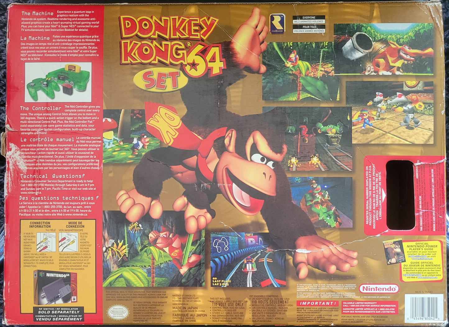 N64 Donkey Kong 64' Edition (Early Release) Nintendo 64 System ● OPEN BOX ● FACTORY PLASTIC ● IMMACULATE CONDITION