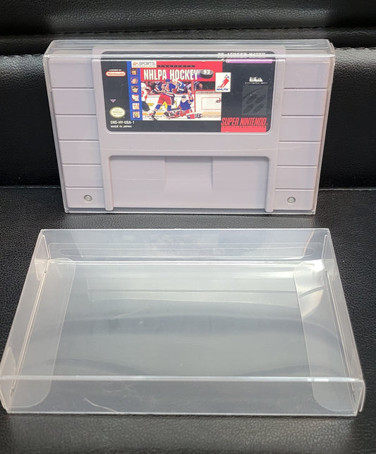 NHLPA Hockey 93 SNES Authentic Cartridge (Super Nintendo Entertainment System) Classic Arcade Game Original Condition Plus Protector