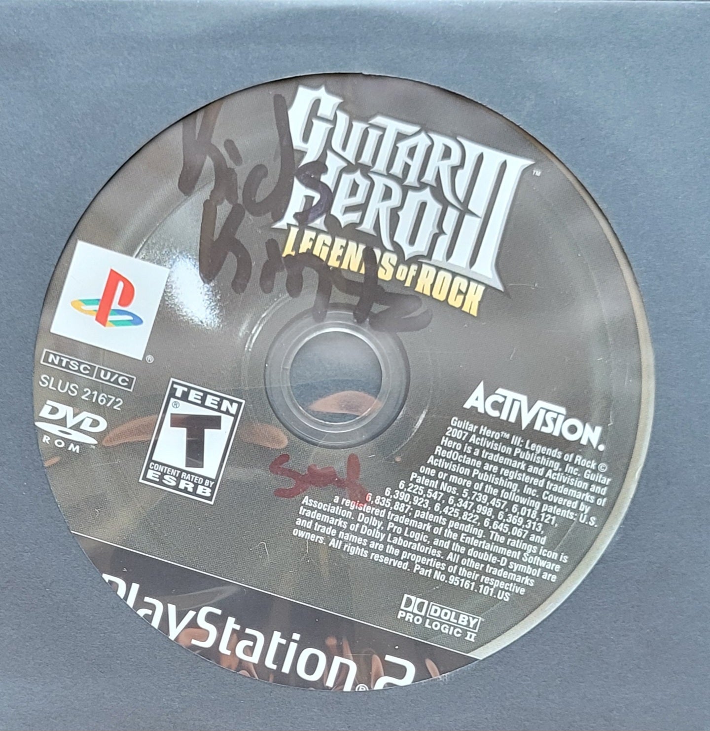 Guitar Hero 3: Legends Of Rock - Sony PlayStation 2 Ps2 (Disc Only) - Used Condition