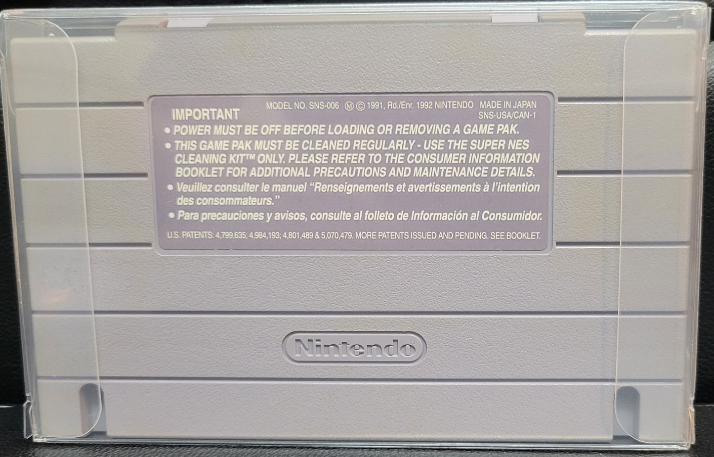 Authentic Super Mario World - SNES - (Super Nintendo Ent. System 1994) Cartridge + Protector
