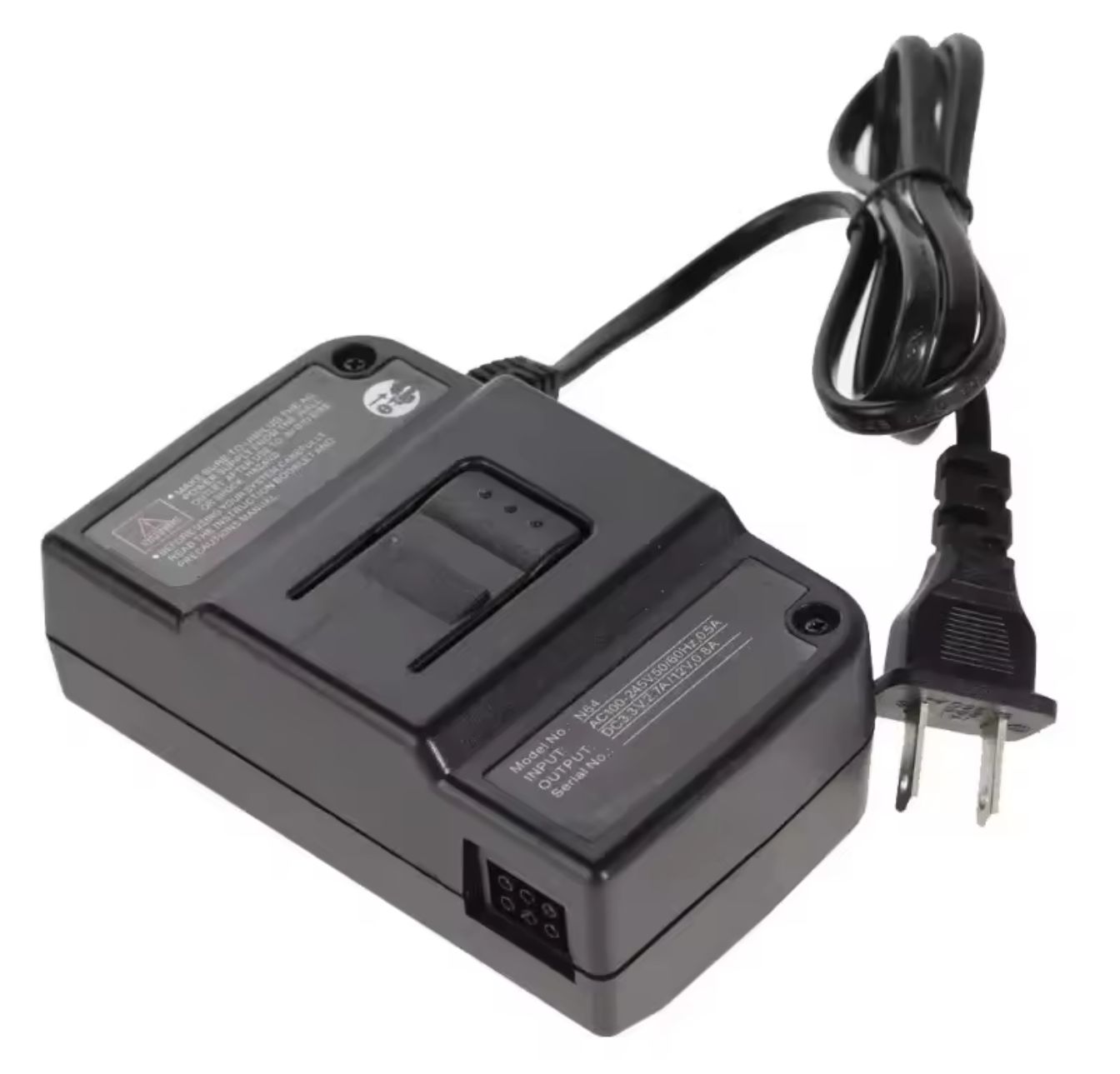 Nintendo 64 (N64) Power Supply & AV Cable (Aftermarket) | Replacement Power AV Bundle | N64, SNES, GameCube Compatible AV
