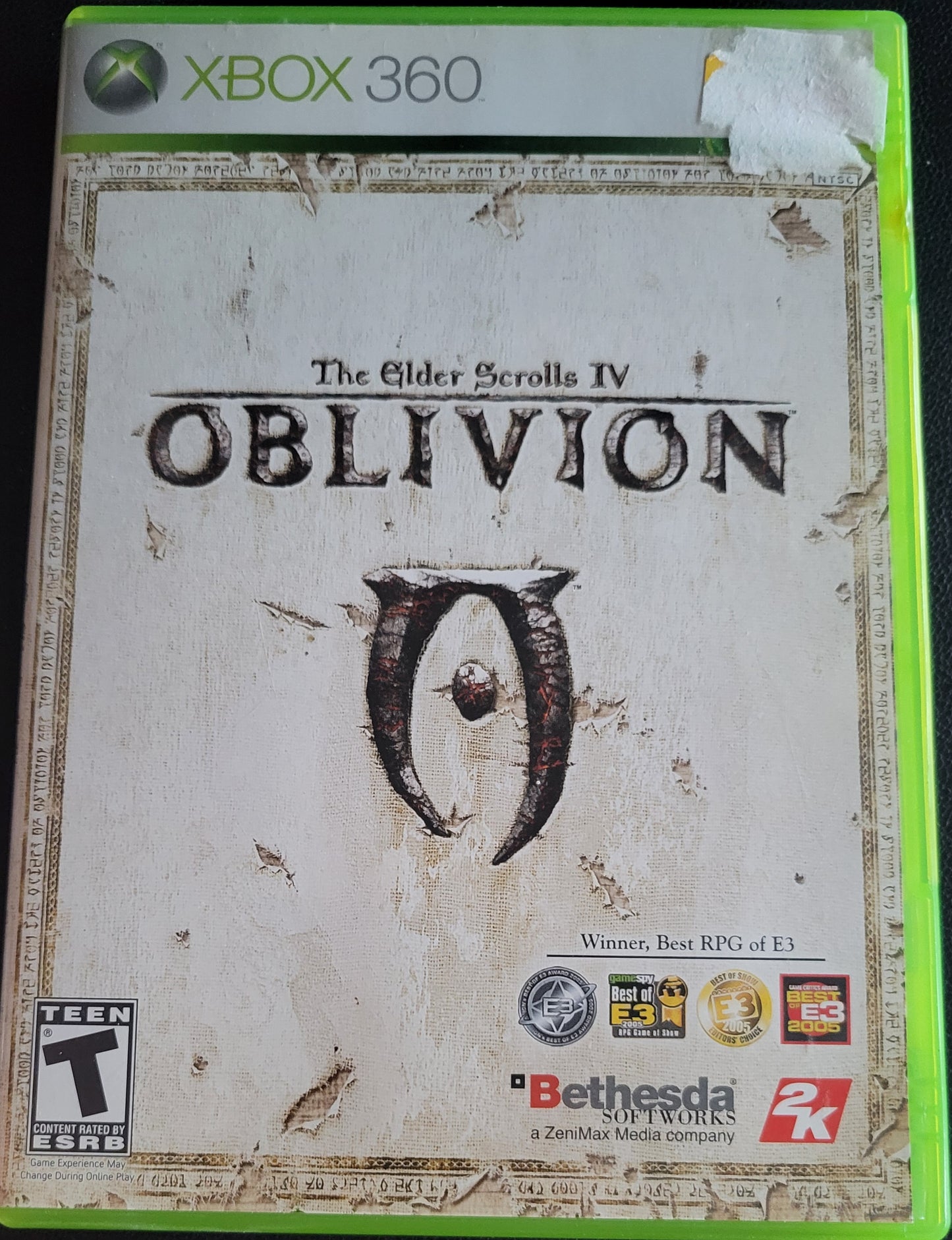 OBLIVION: The Elder Scrolls IV + MAP POSTER - Microsoft XBOX 360 - CIB Pre-Owned Great Shape!