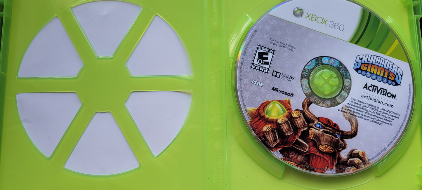 SKYLANDERS GIANTS - Microsoft XBOX 360 - Pre-Owned Great Shape Tested & Working