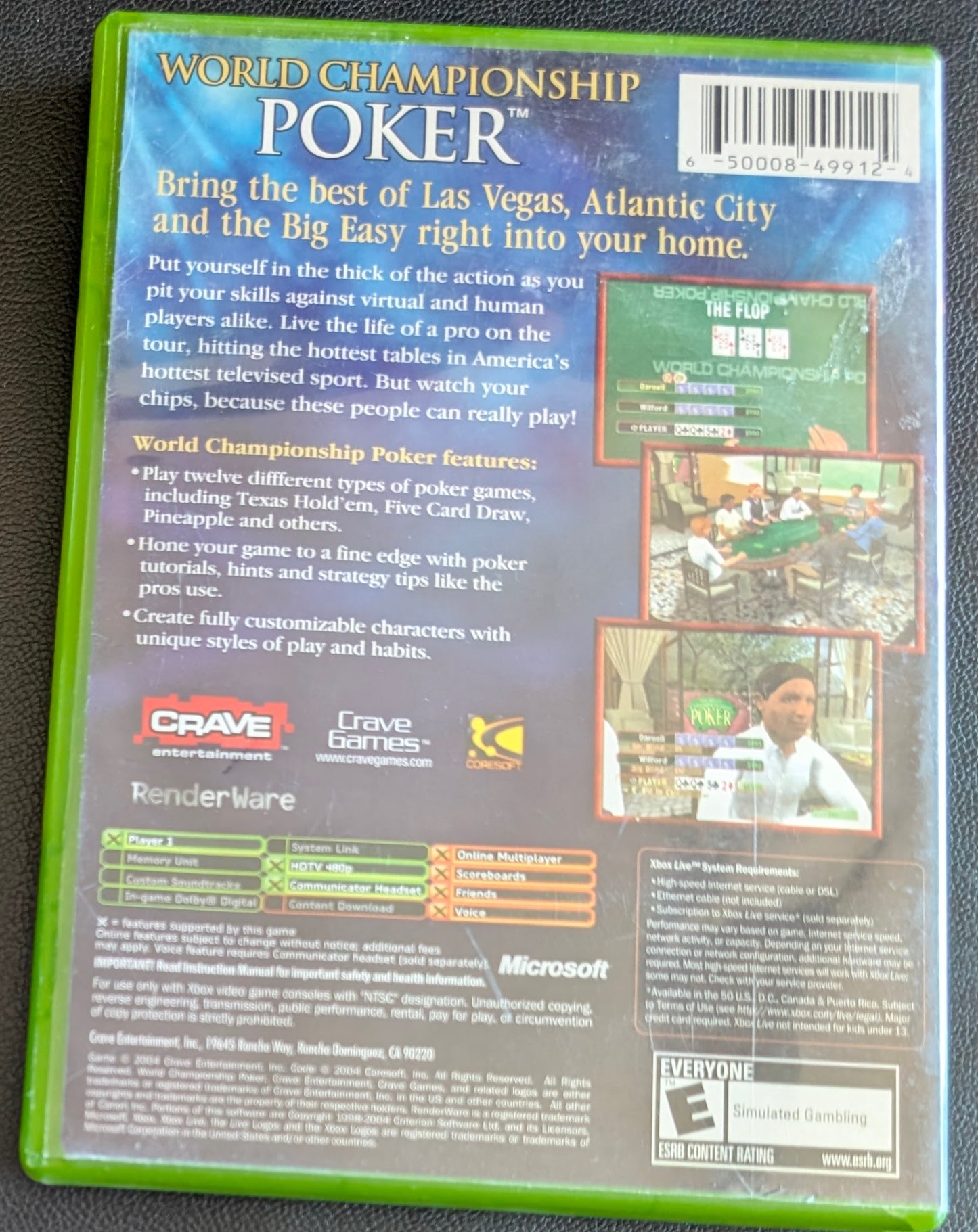World Championship Poker (2004) - Original Xbox | RE-Sealed