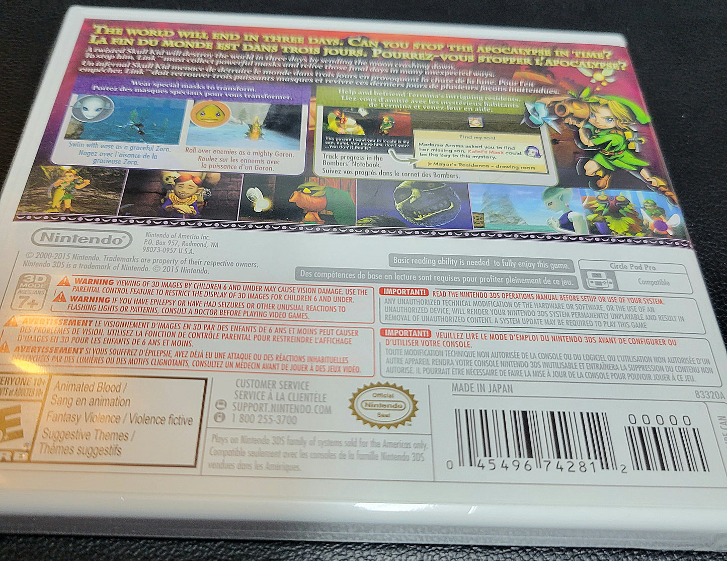 Zelda: Majora's Mask 3D - NEW Nintendo 3DS (2015) - Factory Sealed
