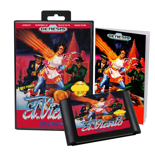 El Viento - CIB Boxed (Sega Genesis Cartridge)" | 1990 | Action Platformer