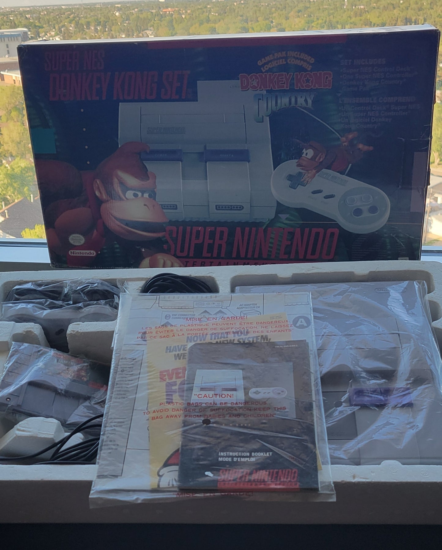 SNES Donkey Kong Country DKC Edition (Early Release) Super Nintendo Ent. System ● OPEN BOX! ● ALL INSERTS ● FACTORY PLASTIC ● IMMACULATE CONDITION