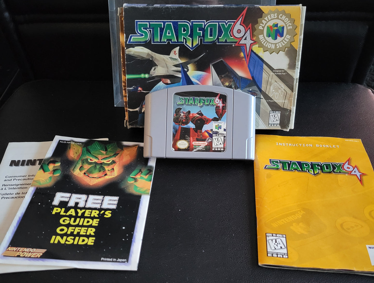 Starfox 64: Players Choice Edition NINTENDO N64 (1997) (CIB) COMPLETE + Protector