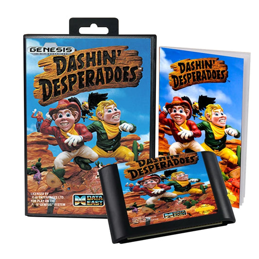 Dashin' Desperadoes - Boxed (Sega Genesis Cartridge)" | 1990 | Action Platformer