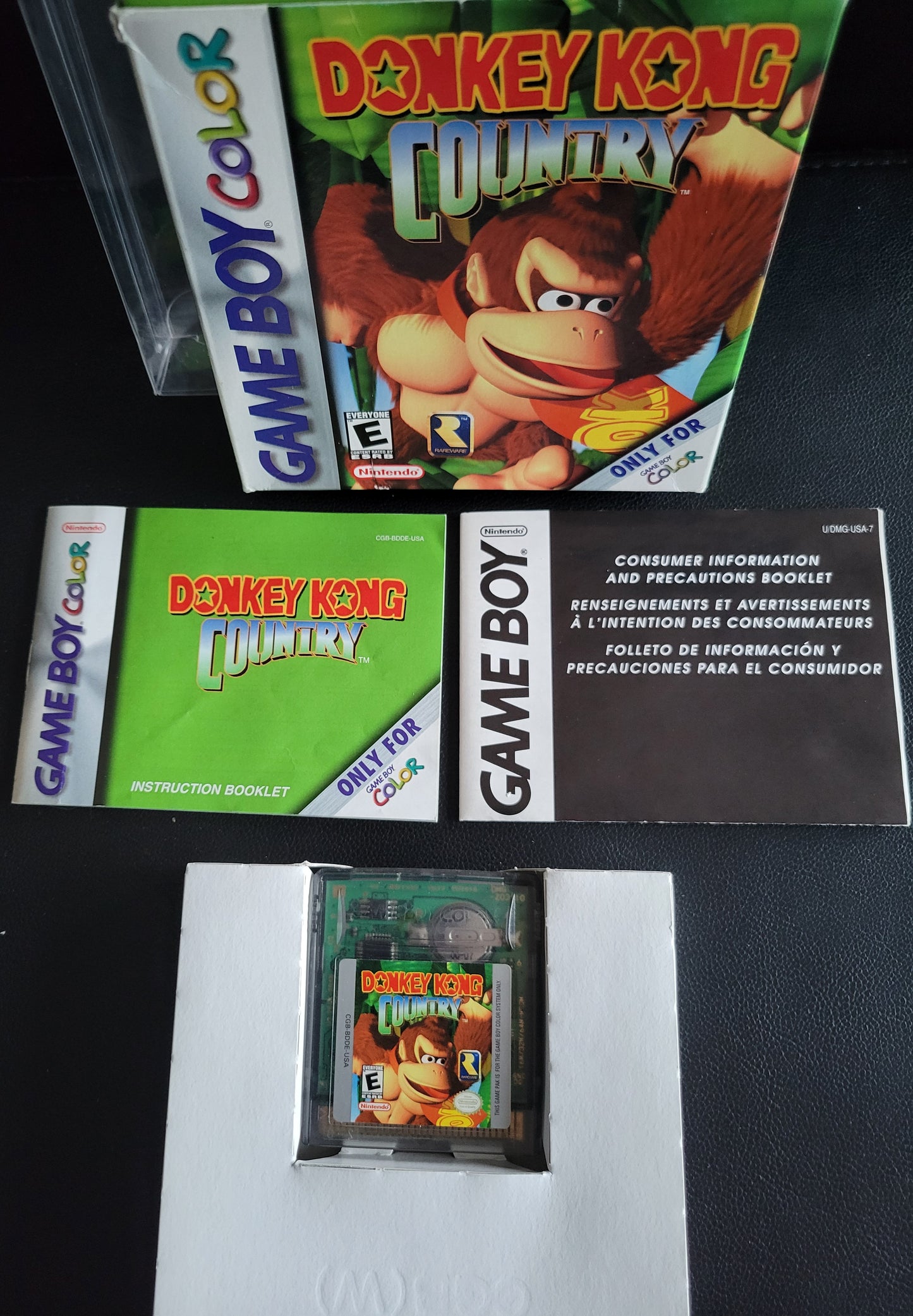 Donkey Kong Country - (CIB) Nintendo Gameboy Color 2000 (VG) GBC + Protector