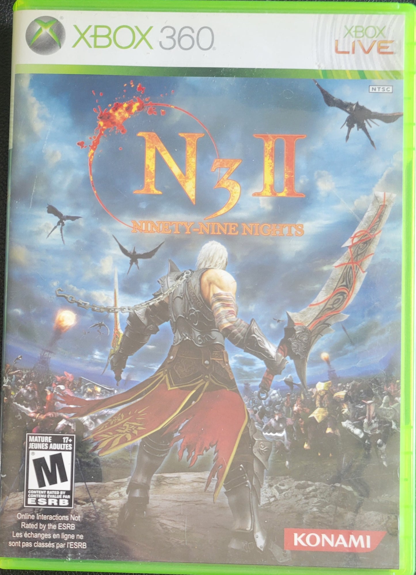 Rare* N3 2 Ninety-nine Nights - (CIB) - Microsoft XBOX 360 - Pre-Owned Like New CLEAN DISC