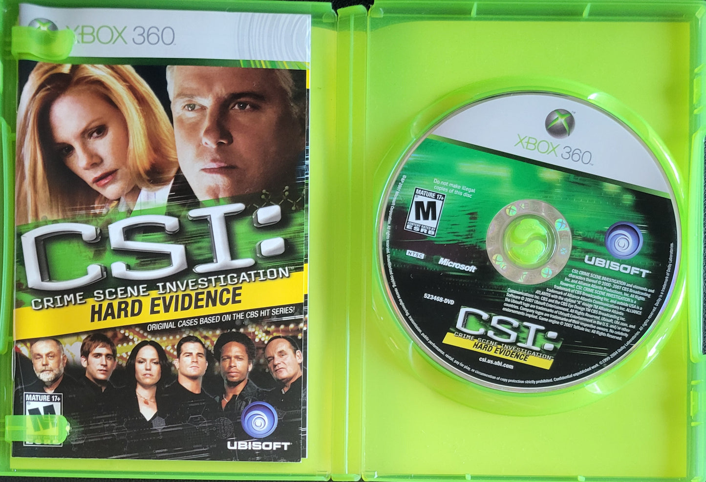 CSI: Hard Evidence – Microsoft Xbox 360 CIB – Clean Disc – RE-SEALED (2007)