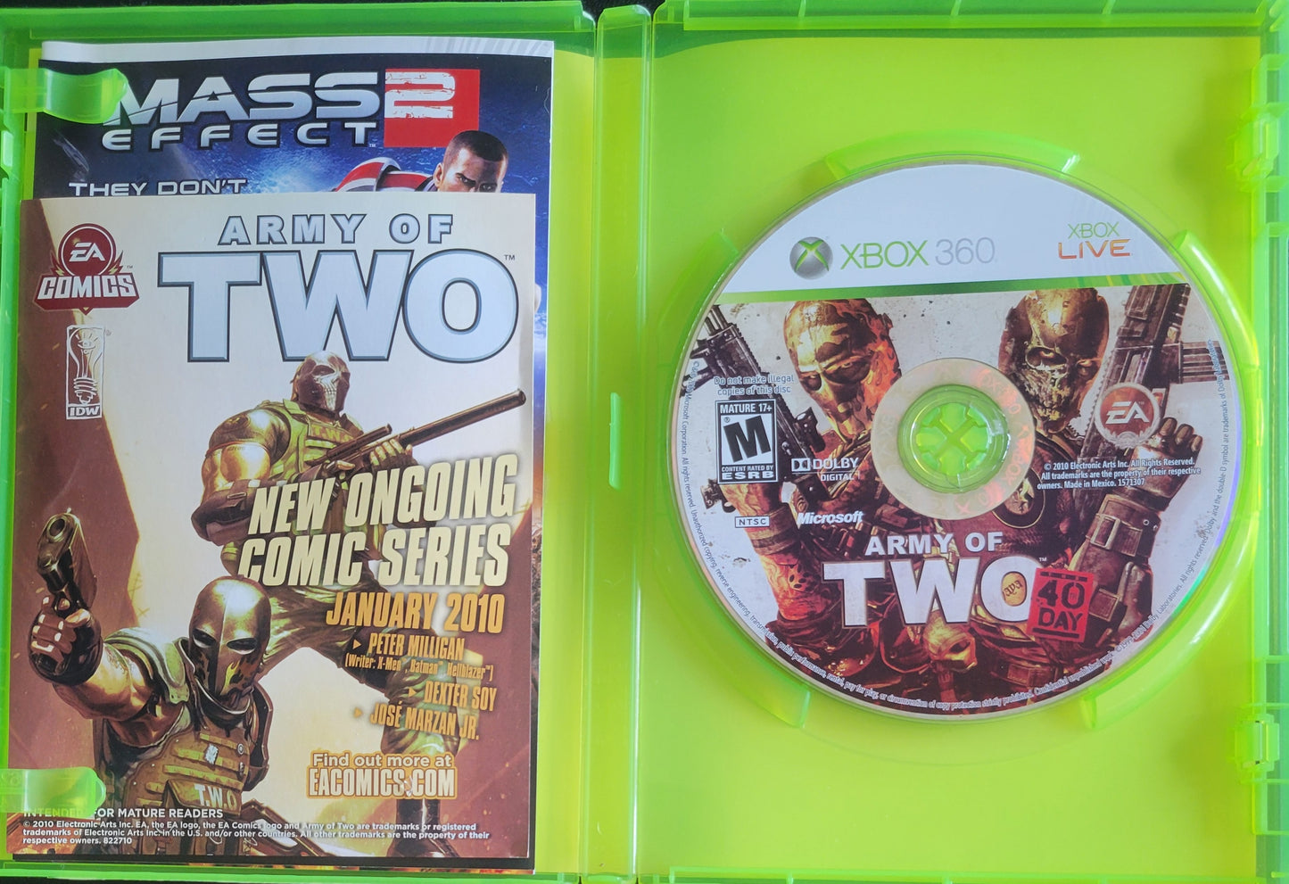 Army Of Two 1 & 2 - (CIB) - Microsoft XBOX 360 - Pre-Owned Like New CLEAN DISC