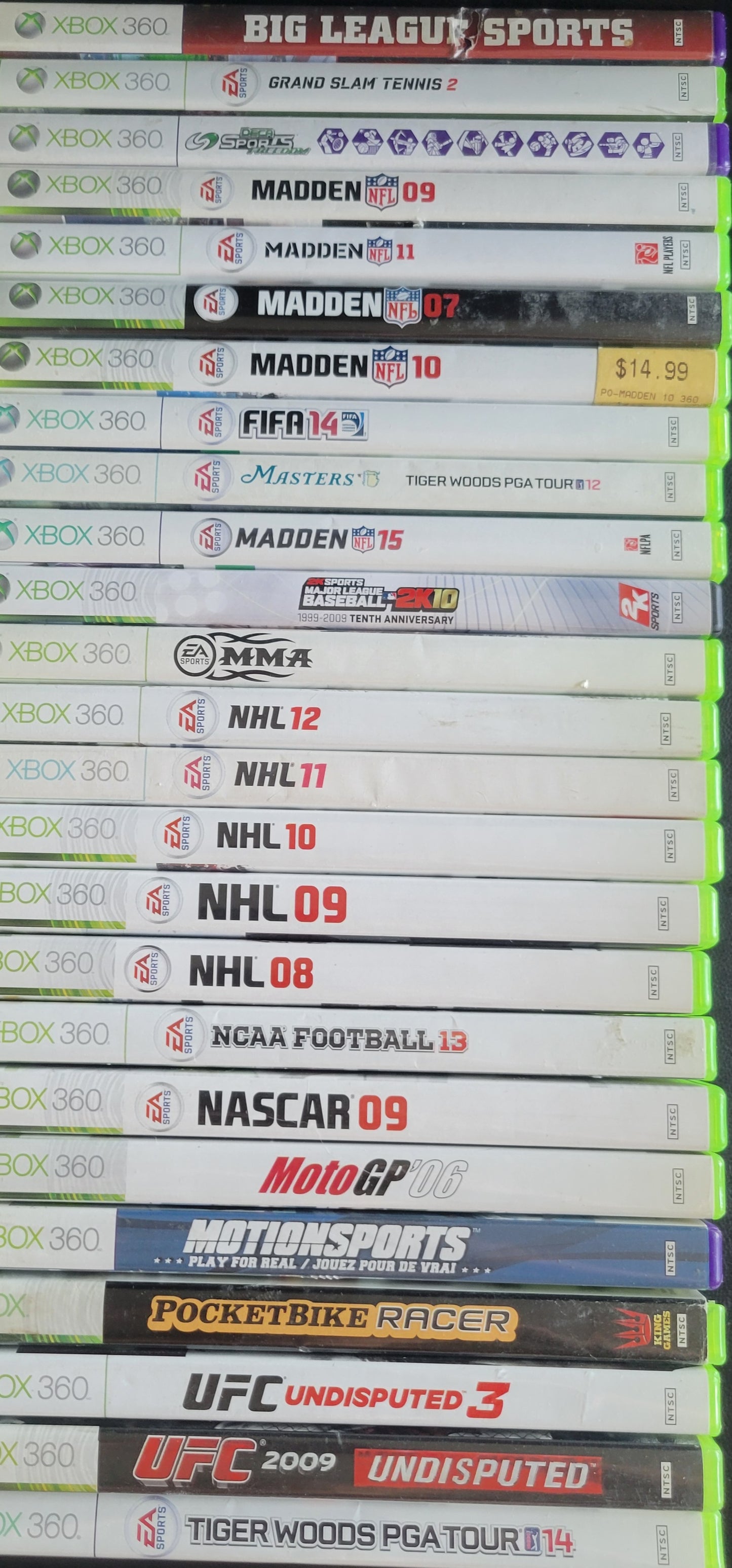 ALL SPORTS NHL NFL NBA Golf Boxing & More! - (CIB) - Microsoft XBOX 360 - Pre-Owned Like New CLEAN DISC