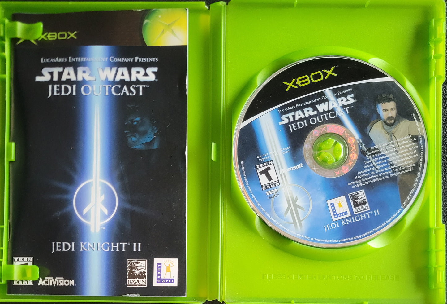Star Wars: Jedi Outcast - (CIB) OG Microsoft XBOX Pre-Owned Great Shape Tested & Working CLEAN DISC