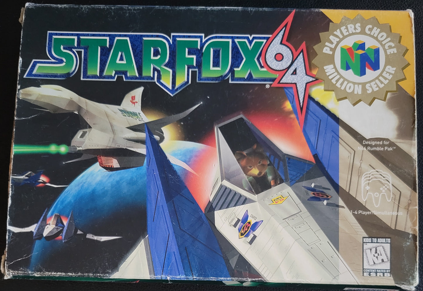 Starfox 64: Players Choice Edition NINTENDO N64 (1997) (CIB) COMPLETE + Protector