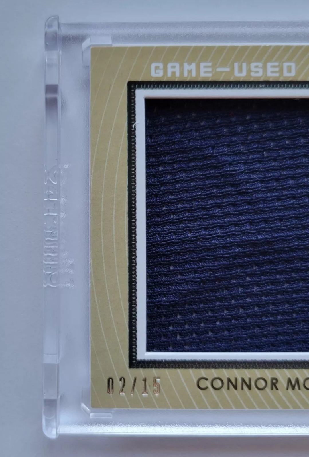 2014 15 ITG HEROES & PROSPECTS GAME-USED JUMBO SWATCH CONNOR MCDAVID 2/15 BGS 9.5 MINT!!